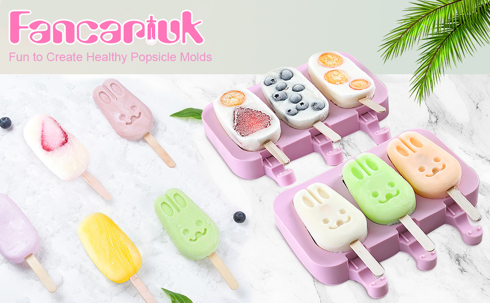 Popsicle Molds Silicone Cake Pop Molds Cakesicle Molds for DIY Ice Cream  Bar Reusable Easy Release Ice Pop Maker with 100 Wooden Sticks