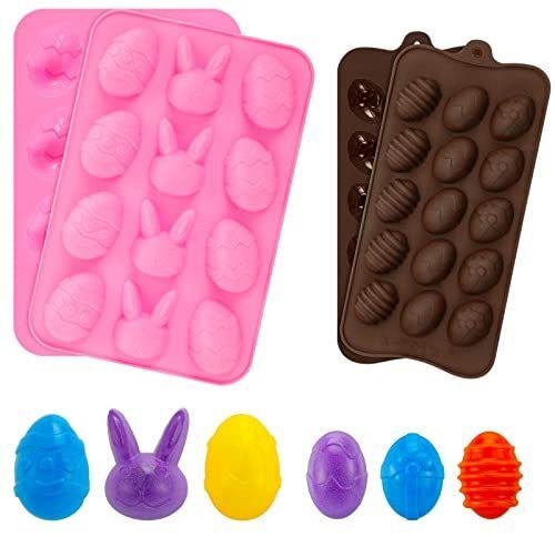 Easter Egg Shaped Silicone Chocolate Candy Mold, Baking Molds for Candy