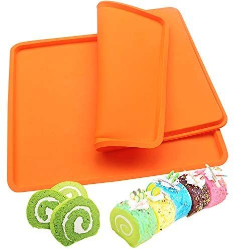 Colorful Silicone Roll Mat Baking Rug Mat Nonstick Cake Roll Mat Cake Mold  Pad Kitchen Baking Tray Baking Pastry Tools