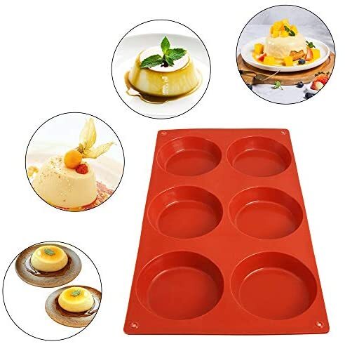 NEW NON STICK 6 RING MOLDS Cake Pan 