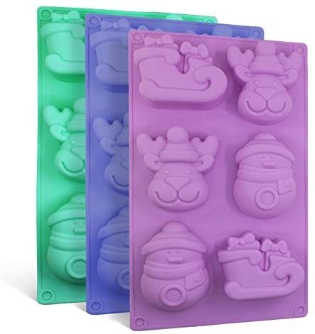 6 Cavity Christmas Shapes (Silicone Mold)