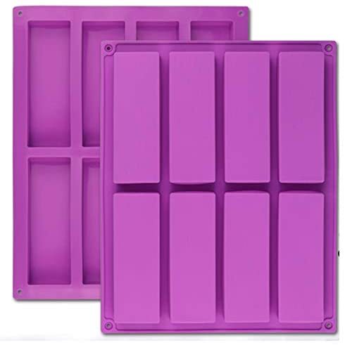 12 Cavity Medium Narrow Silicone Rectangle Molds/Protein Bars mold Energy  Bars Maker for Caramel Bread Loaf Muffin Brownie Cornbread Cheesecake  Pudding Soap Butter Mould
