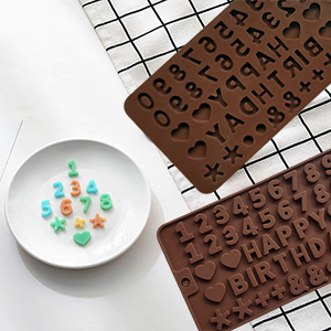 number chocolate molds