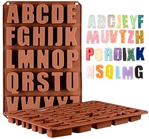 Alphabet Letters Silicone Molds Craft DIY Soap Cake Bake Tart