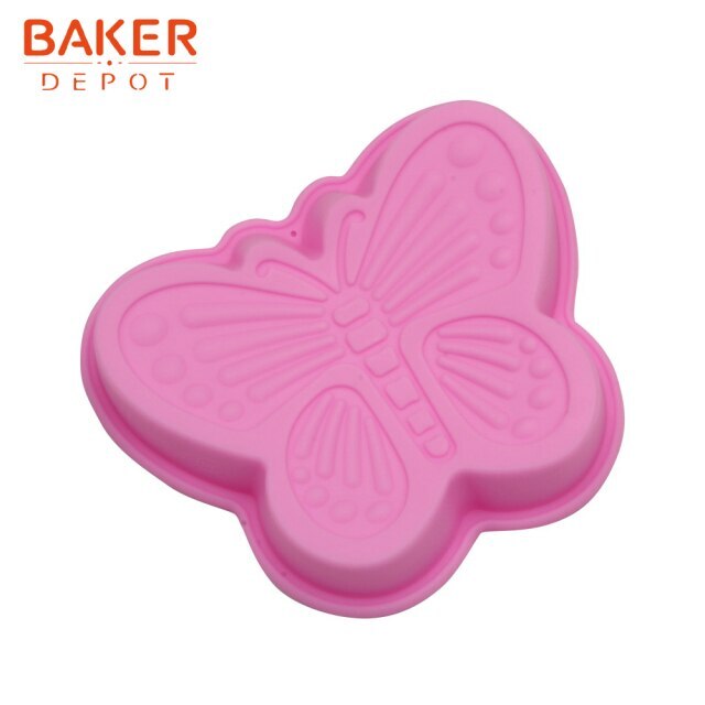 BAKER DEPOT butterfly cake mold silicone mould for bread small cake pastry  pudding handmade soap resin tool DIY cake decorating