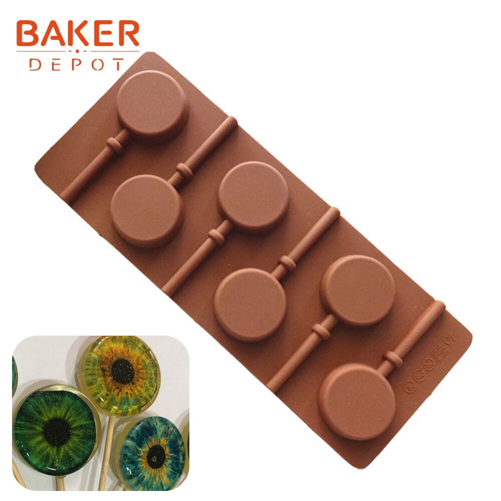 SJ Flat round Cake Decoration Tools Pastry Silicone Molds Cookie Mold Maker  Cake Baking Chocolate Craft Candy