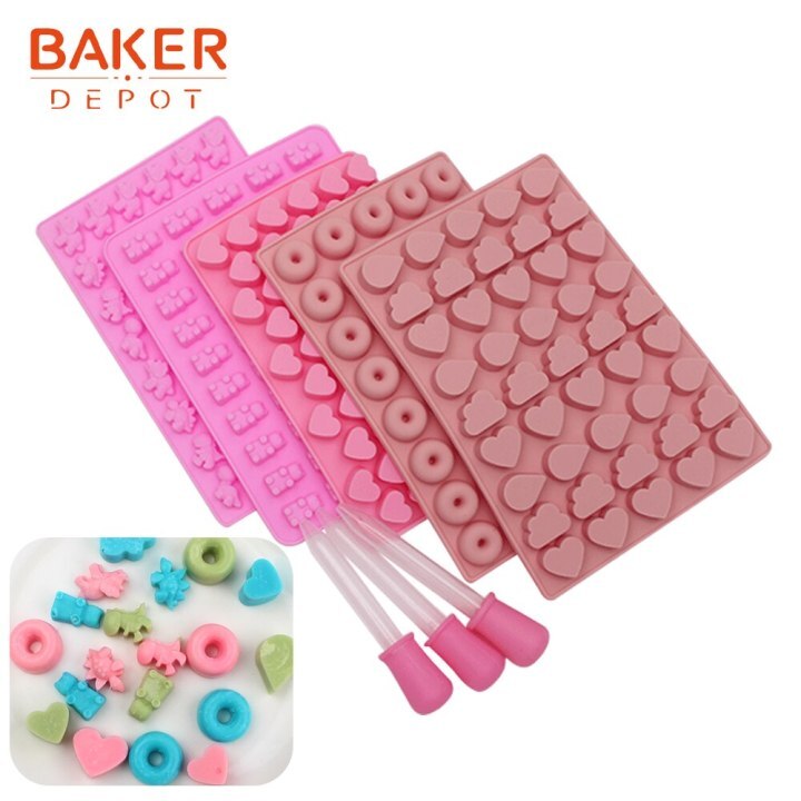 Mini Bear Silicone Mold With Dropper - Confectionery House