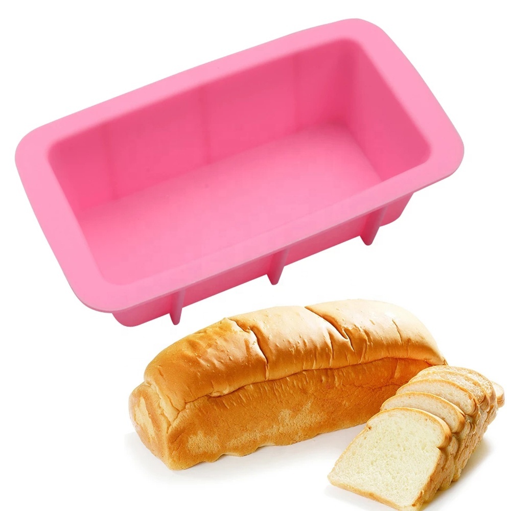 Silicone Baking Mold Soap Mould Shaped Nonstick Toast Mold Home and Kitchen Use 