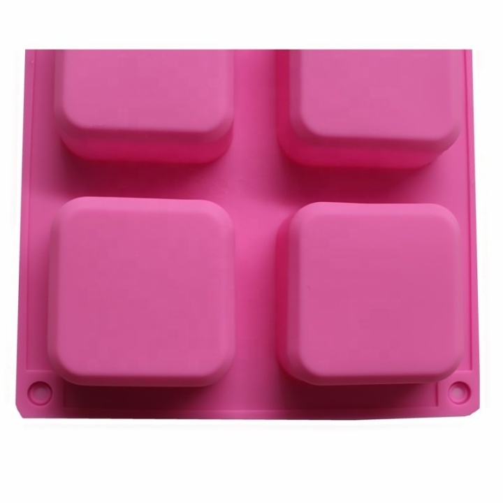 Square Silicone Cake Molds Silicone Handmade Soap Molds 65ml Soap Making  Molds Bath Room Supplies