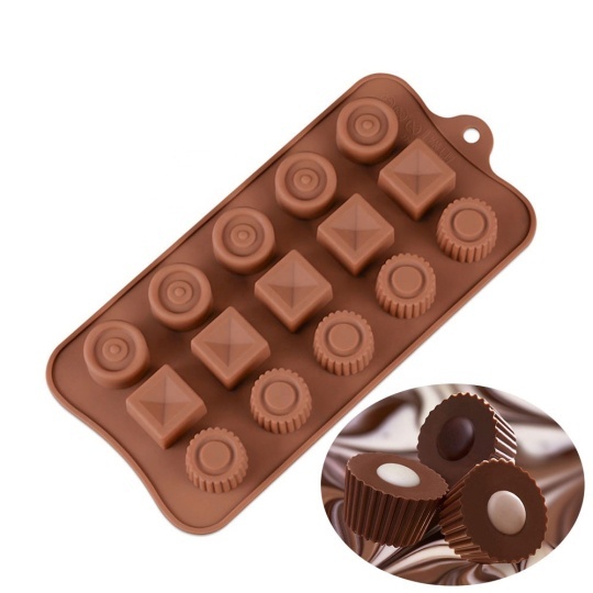  Fimary 2 Pcs Break Apart Chocolate Molds Silicone Deep Candy  Bar Silicone Molds for Baking, Wax Melts Mold Shapes Small : Home & Kitchen