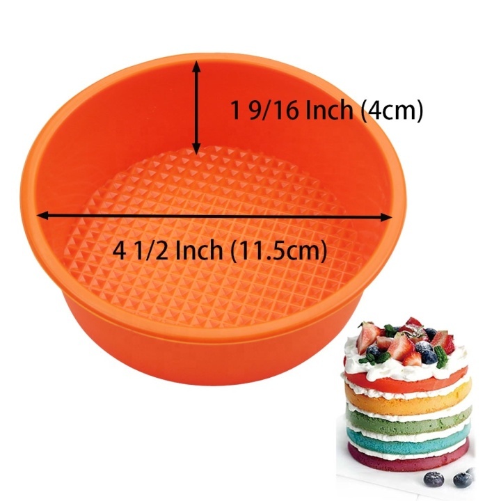 FAIS DU 4 6 8 10 Inch Round Cake Silicone Cheesecake Pan Baking Forms For  Pastry Accessories Tools Food Grade Silicone Mould