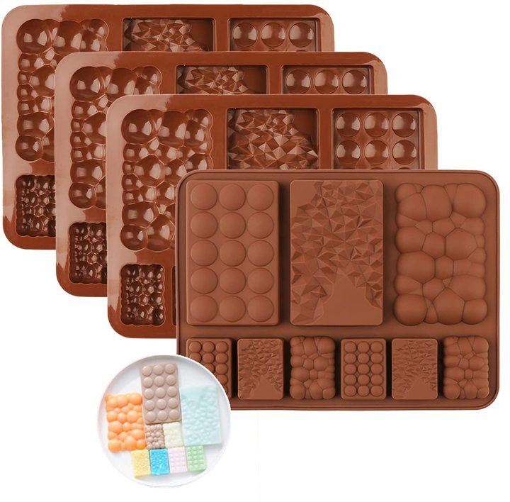 Food Grade Silicone Molds for Wax Melts Break-Apart Chocolate Molds  Non-Stick Silicone Protein and