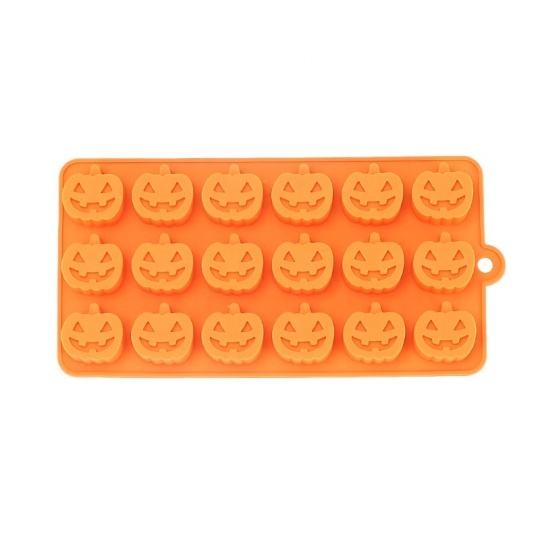 Halloween Molds 3Pcs Pumpkin Silicone Mold Nonstick 3D Silicone