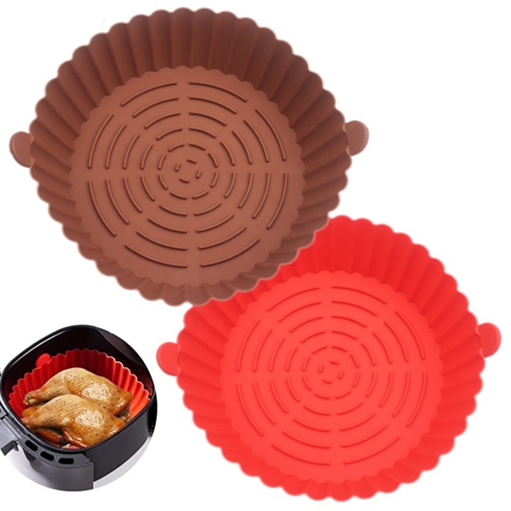  Air Fryer Silicone Pot Reusable 8.0 inch Air Fryer