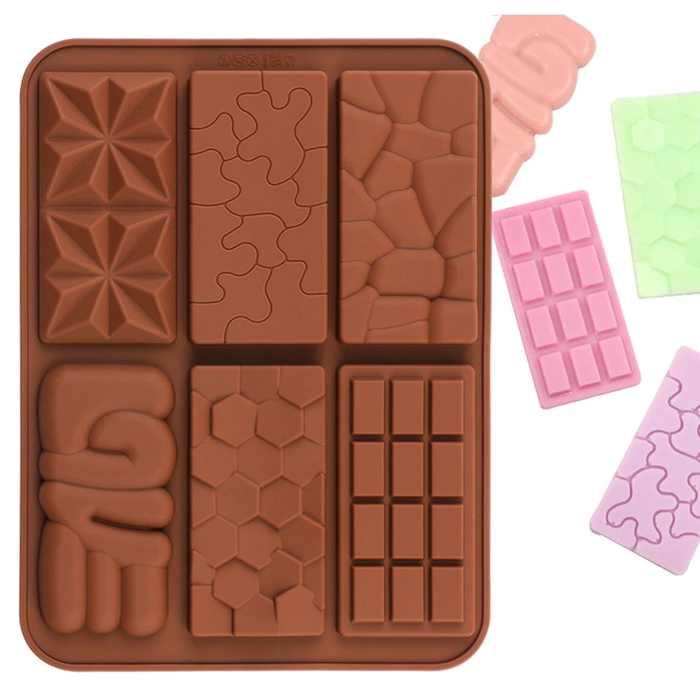 Silicone Chocolate Molds Rectangle Chocolate Energy Bar Silicone Molds for  Chocolate Candy Bars