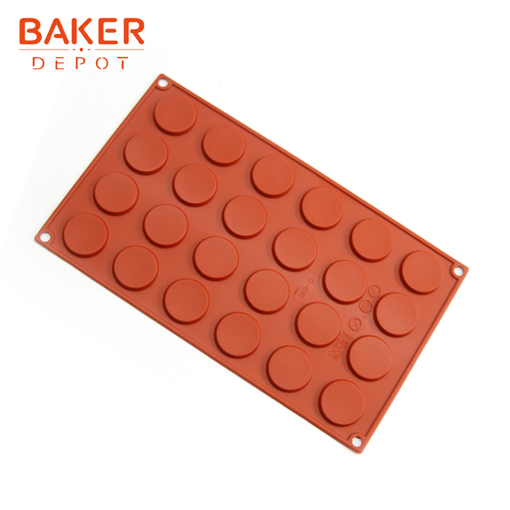 BAKER DEPOT Chocolate mold silicone mold for candy biscuit flower gummy  sugar ice tray cake decoration tool 15 cavity Set of 6