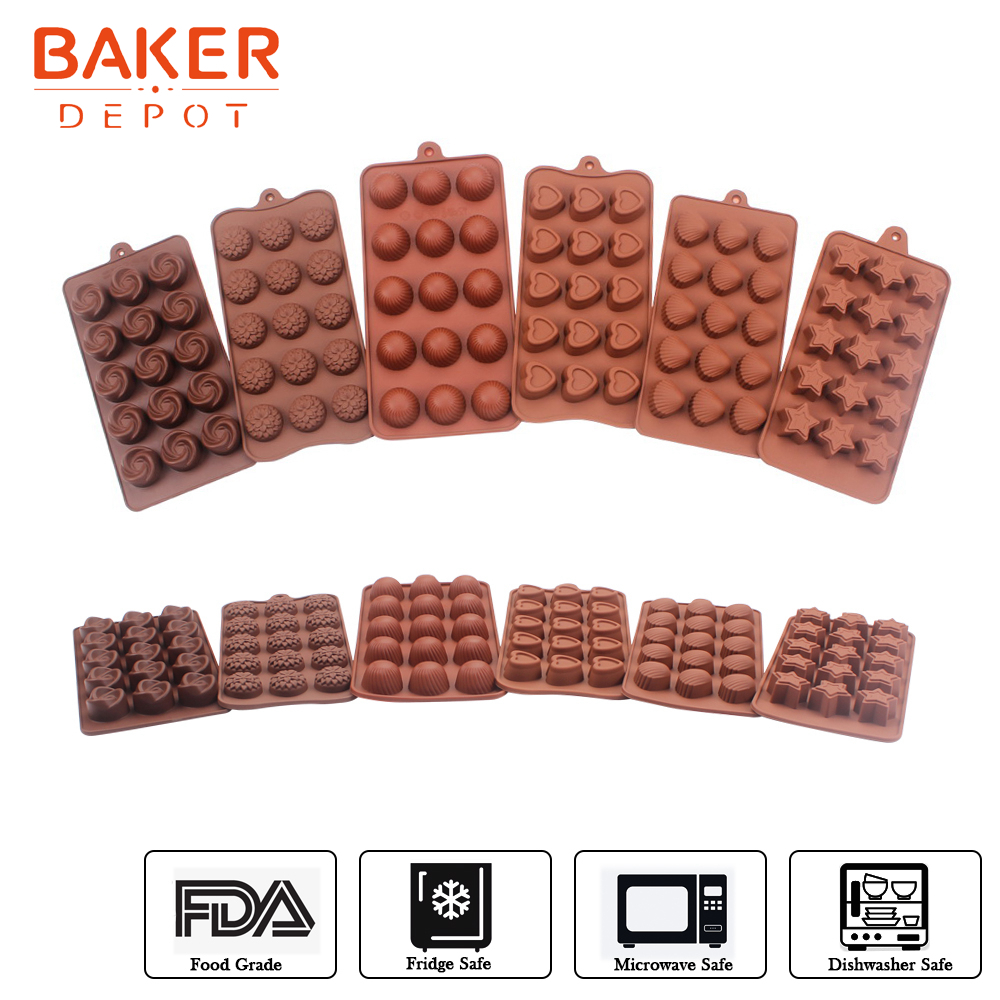 SJ Flat round Cake Decoration Tools Pastry Silicone Molds Cookie Mold Maker  Cake Baking Chocolate Craft Candy