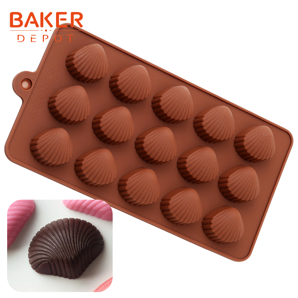 BAKER DEPOT Silicone Mold for Handmade Soap, Cake, Jelly, Pudding,  Chocolate, 6 Cavity Rose Design, Set of 2