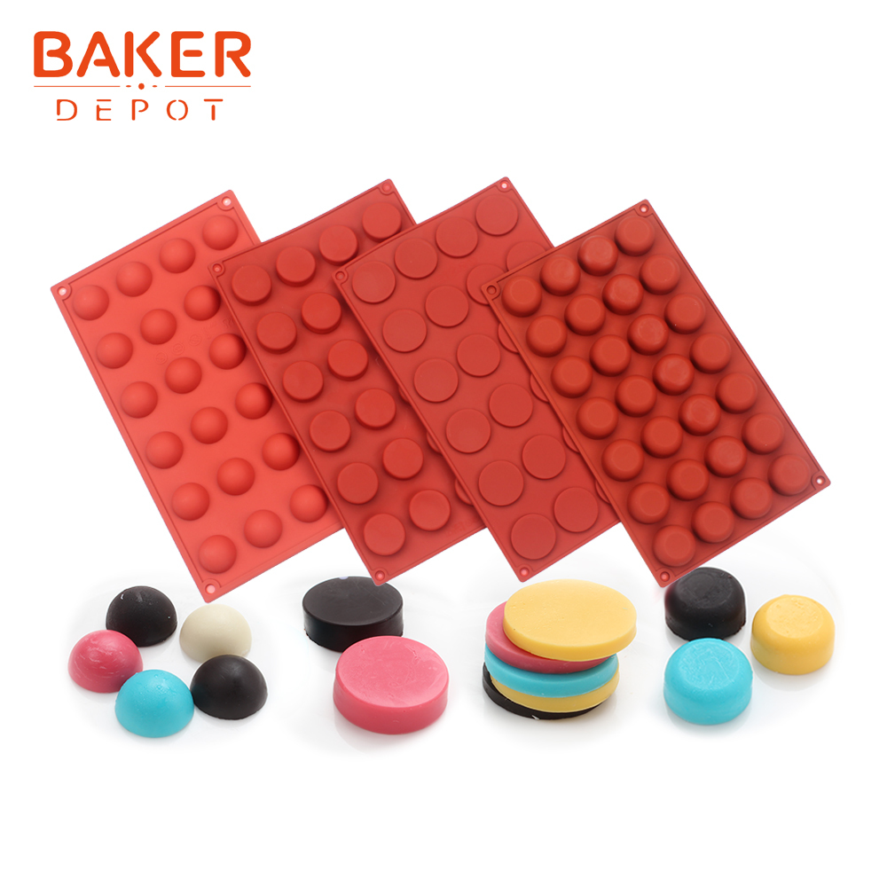 BAKER DEPOT Silicone Mould for Chocolate Cookie Rectangular Mousse