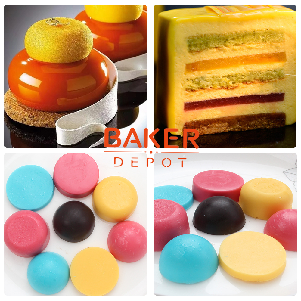 Silicone Molds for Baking Almond Round Chocolate Mold Silicone Mold DIY  Chocolate Candy Ice Cube Baking Tool Cake Decorating