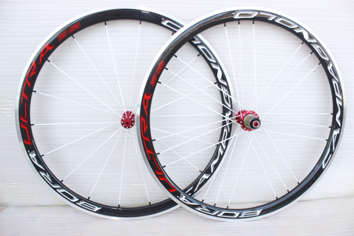 Full carbon fiber road bike wheelset 38mm carbon alloy wheels clincher