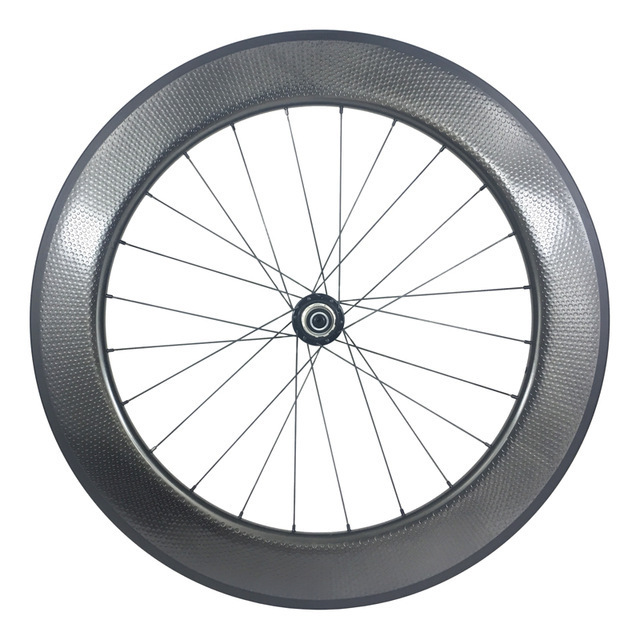 80mm Carbon Dimple Bike Rims Clincher Bicycles Rim 25mm Width One Pair