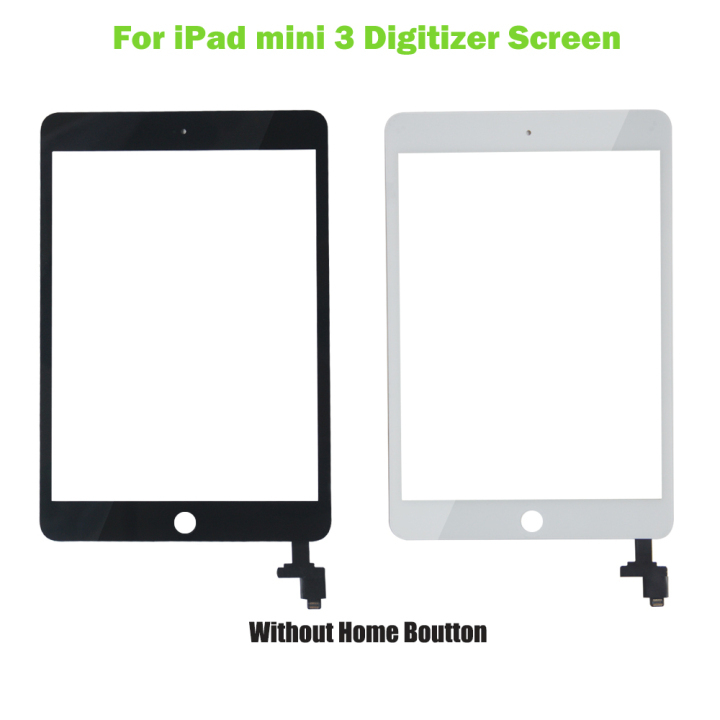 New for iPad Mini3 A1599 A1600 Touch Screen Digitizer and Home Button Front Glass Display Touch Panel Replacement  ipad mini 3 A1599 A1600