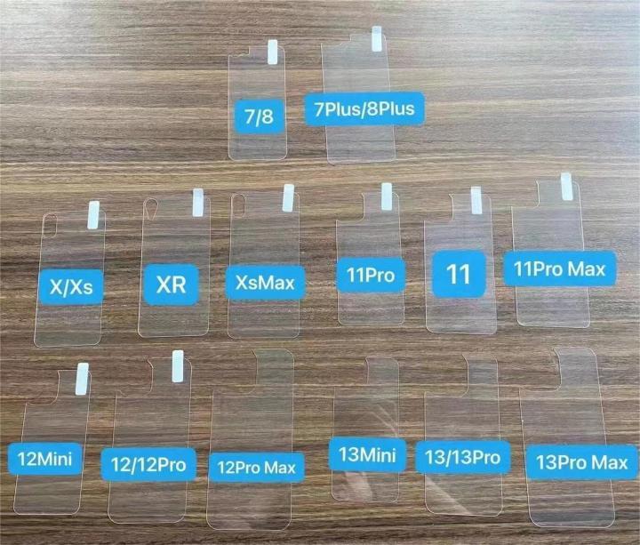 Back Glass Clear Tempered Glass Protector