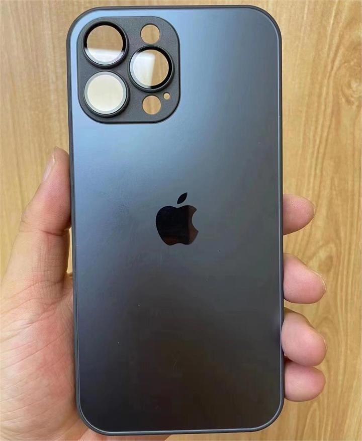 Original AG Matte Back Glass With Camera Protector With Apple Logo