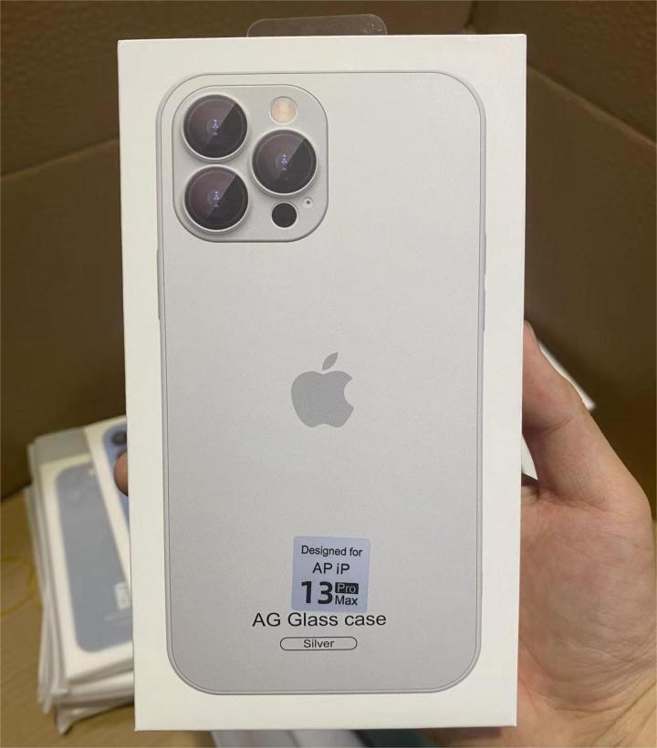 Original AG Matte Back Glass With Camera Protector With Apple Logo