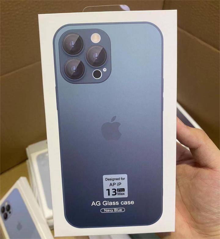 Original AG Matte Back Glass With Camera Protector With Apple Logo