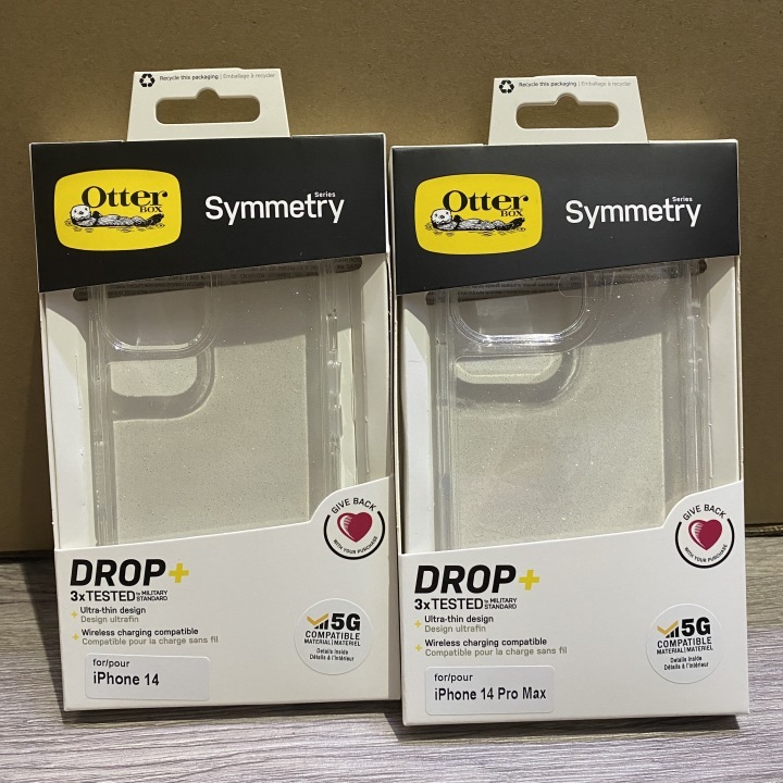 Otterbox Symmetry Transparant Glitter With Logo For iPhone/Samsung