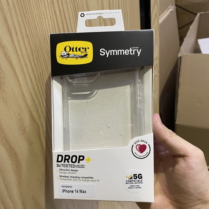 Otterbox Symmetry Transparant Glitter With Logo For iPhone/Samsung