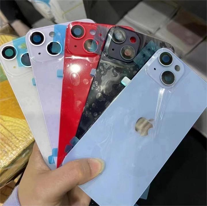 iPhone16 Back Glass Replacement With Metal Plate With Camera Lens With MagSafe Circle