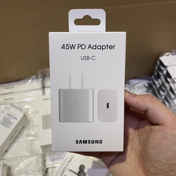 Samsung 45W Power Adaptor Wall Charger With Original Packaging Box