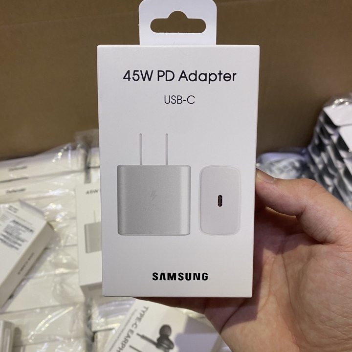 Samsung 45W Power Adaptor Wall Charger With Original Packaging Box