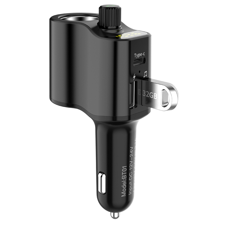 BT01 Car Charger MP3 Player FM Transmitter Hands-Free