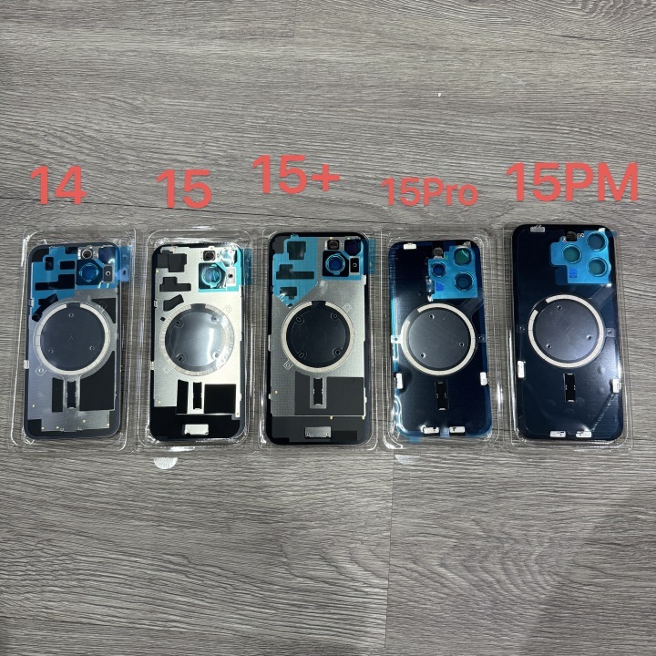 iPhone16 Back Glass Replacement With Metal Plate With Camera Lens With MagSafe Circle