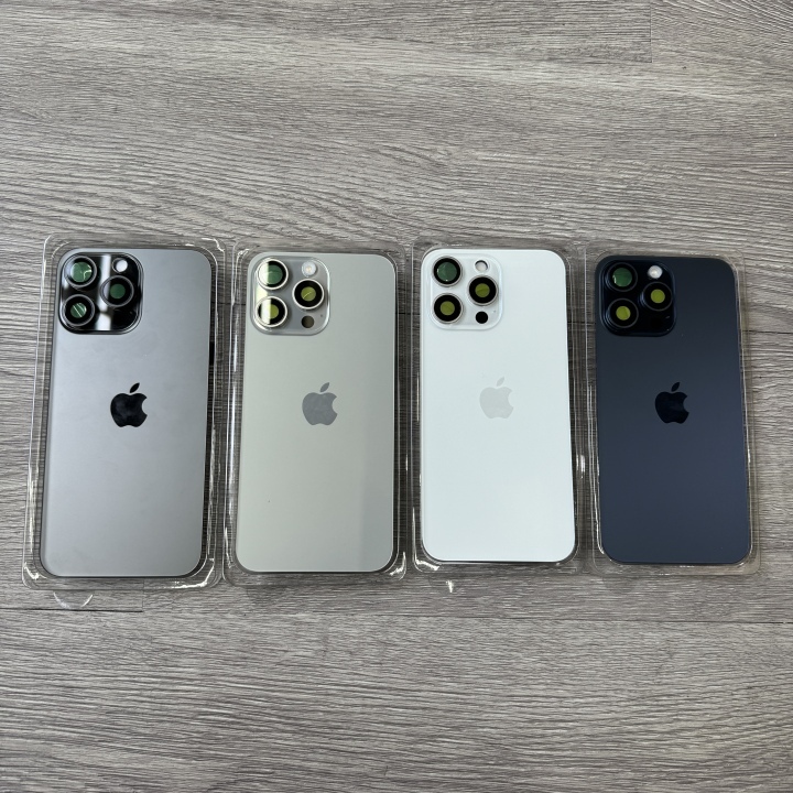 iPhone16 Back Glass Replacement With Frame With Camera Lens With Wireless Charger Flex Cable