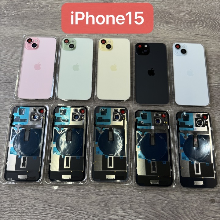 iPhone16 Back Glass Replacement With Frame With Camera Lens With Wireless Charger Flex Cable