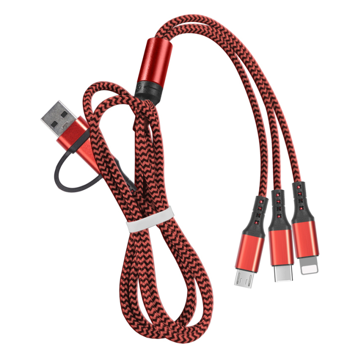 UCA116 iPhone 5 In 1 Data Charging Cable Braided With Box