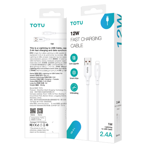 TOTU Charging Cable With Retail Box