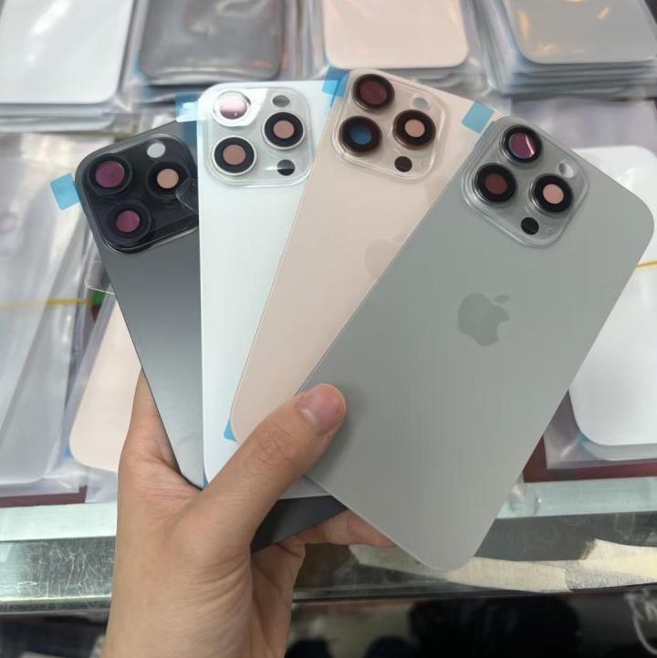 iPhone16 Back Glass Replacement With Metal Plate With Camera Lens With MagSafe Circle