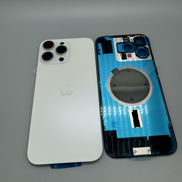 iPhone16 Back Glass Replacement With Metal Plate With Camera Lens With MagSafe Circle