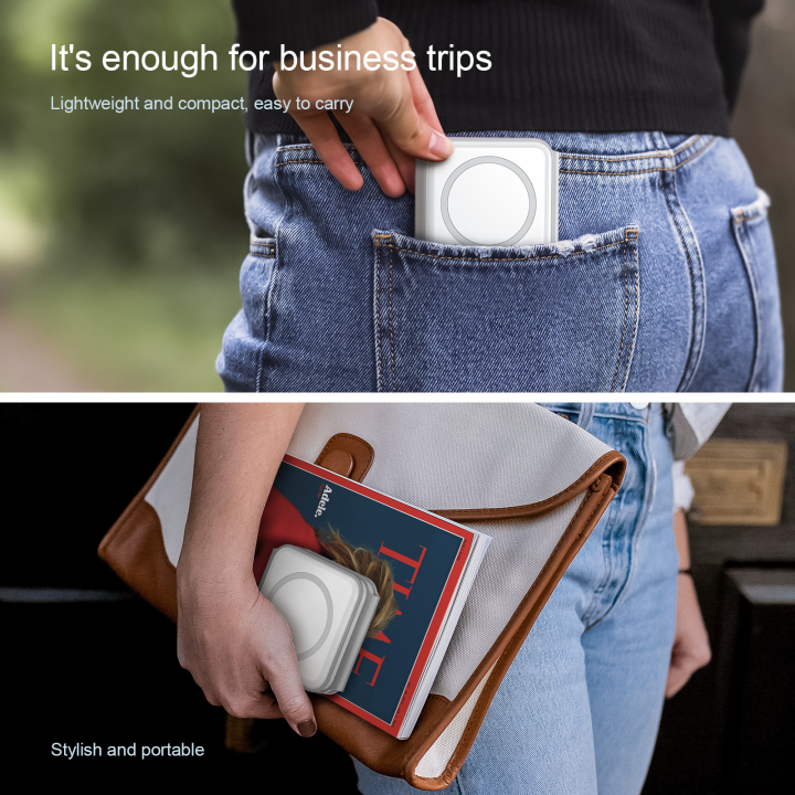 W07 15W Wireless Charger 3 In 1 Foldable MagSafe Watch+AirPods+iPhone