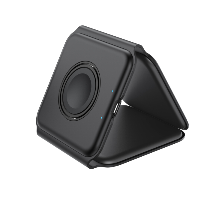 W07 15W Wireless Charger 3 In 1 Foldable MagSafe Watch+AirPods+iPhone