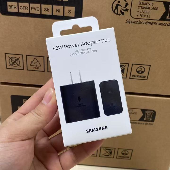 Samsung 50W USB-C Power Adaptor Duo With Logo With Box
