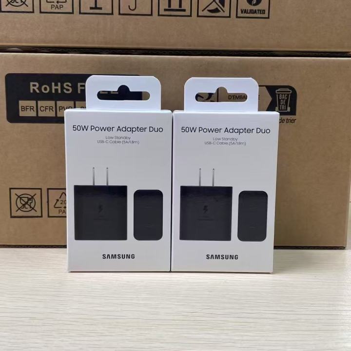 Samsung 50W USB-C Power Adaptor Duo With Logo With Box