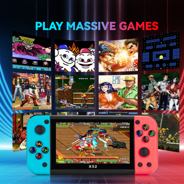 X52 Game Play Console Video Game HD Screen 5.1Inch 20000+ Games