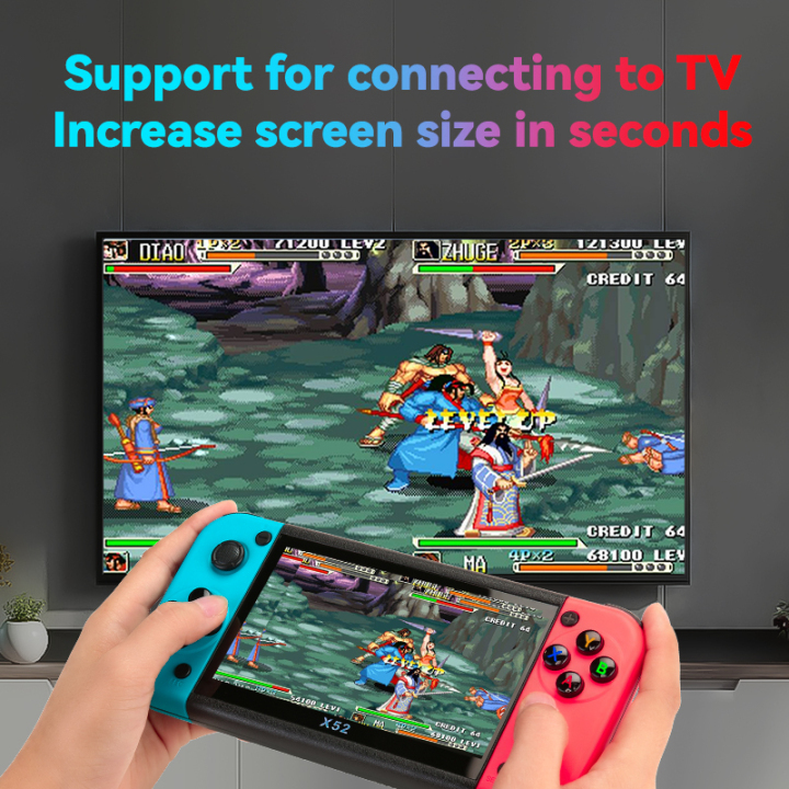 X52 Game Play Console Video Game HD Screen 5.1Inch 20000+ Games